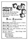 Micro Dice Atari ad