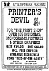 Printer's Devil Atari ad
