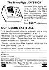 MicroFlyte ATC F-15 Strike Eagle Driver Atari ad