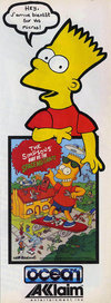Simpsons - Bart vs the Space Mutants (The) Atari ad