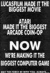 Star Wars Atari ad