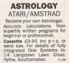 Astrology Atari ad