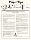 Gauntlet II - Player Tips