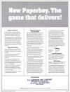 Paperboy Atari ad