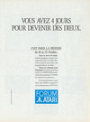 Vous Avez 4 Jours Pour Devenir des Dieux