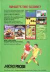 Microprose Soccer Atari ad