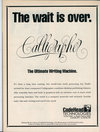 Calligrapher Professional Atari ad