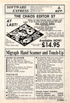 Chaos Editor (The) Atari ad