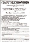 Computer Crosswords The Times / The Sun