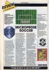 Microprose Soccer Atari ad