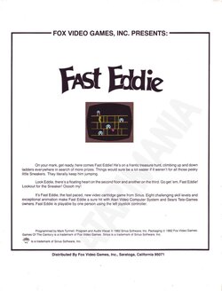 Fast Eddie Atari ad