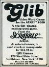 Glib - Video Word Game Atari ad