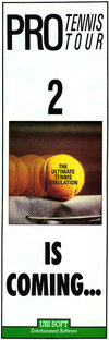 Pro Tennis Tour II Atari ad