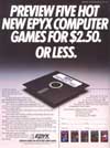 Preview five hot new Epyx computer games for $2.50