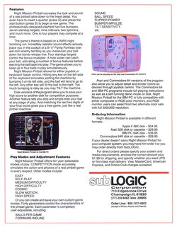Night Mission Pinball Atari ad