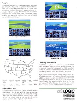 SubLOGIC Scenery Disk #3 Atari ad