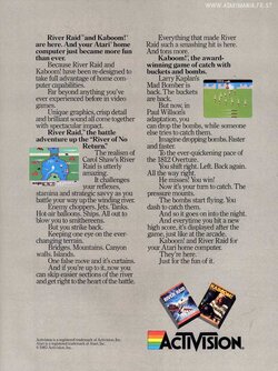 Kaboom! Atari ad