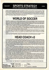 World of Soccer / Head Coach
