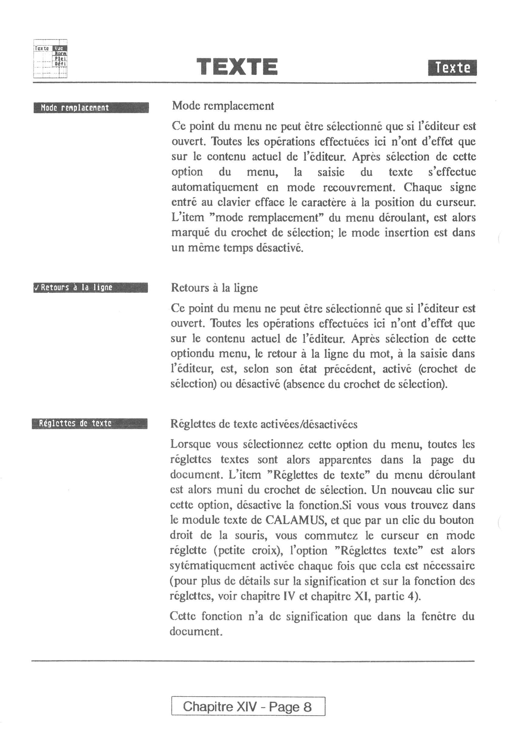 Instructions page 260