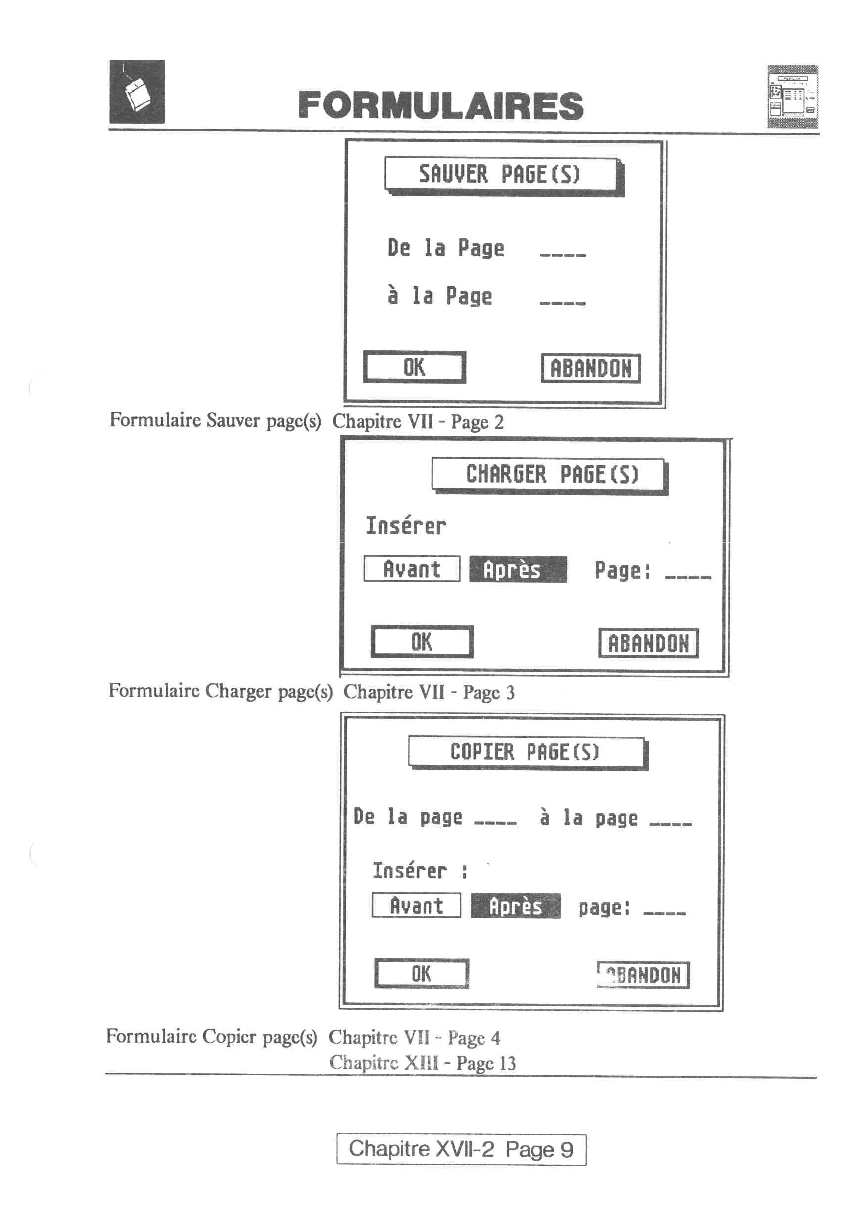 Instructions page 291