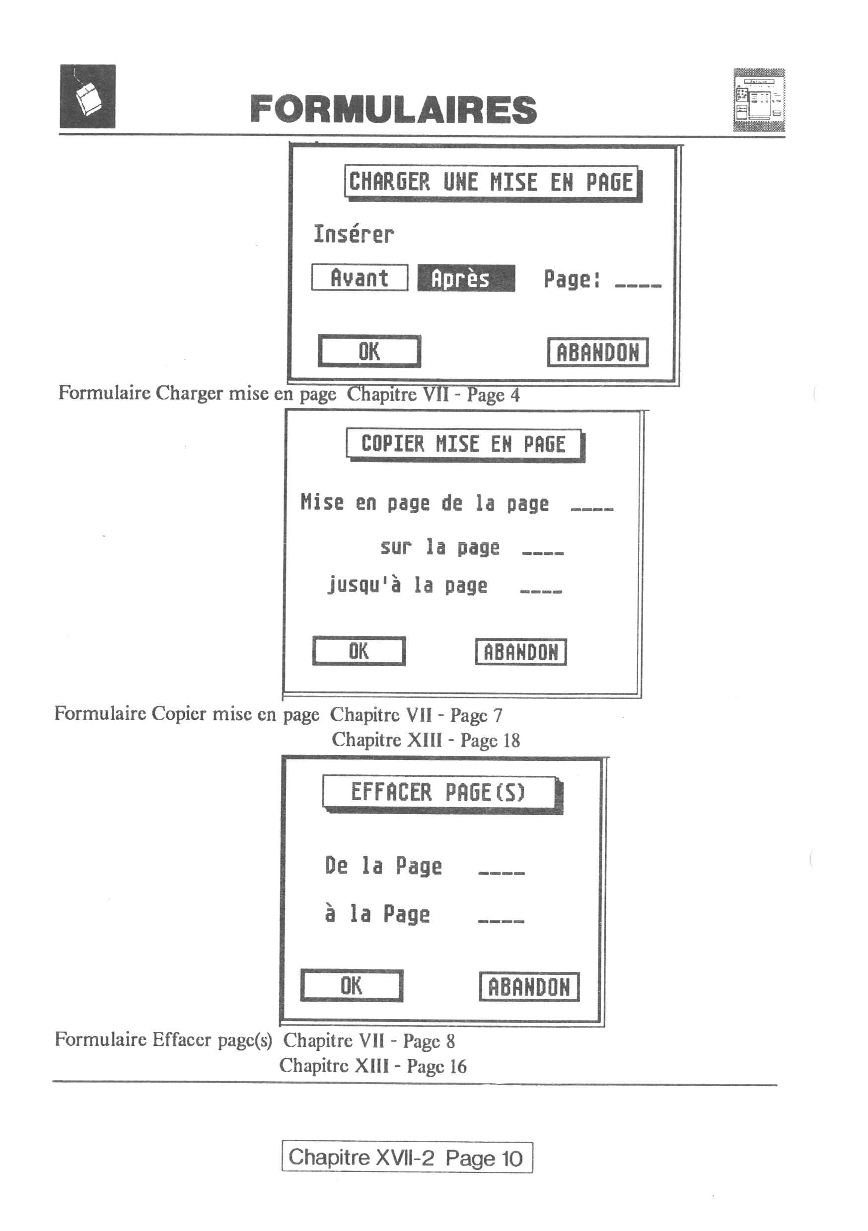 Instructions page 292