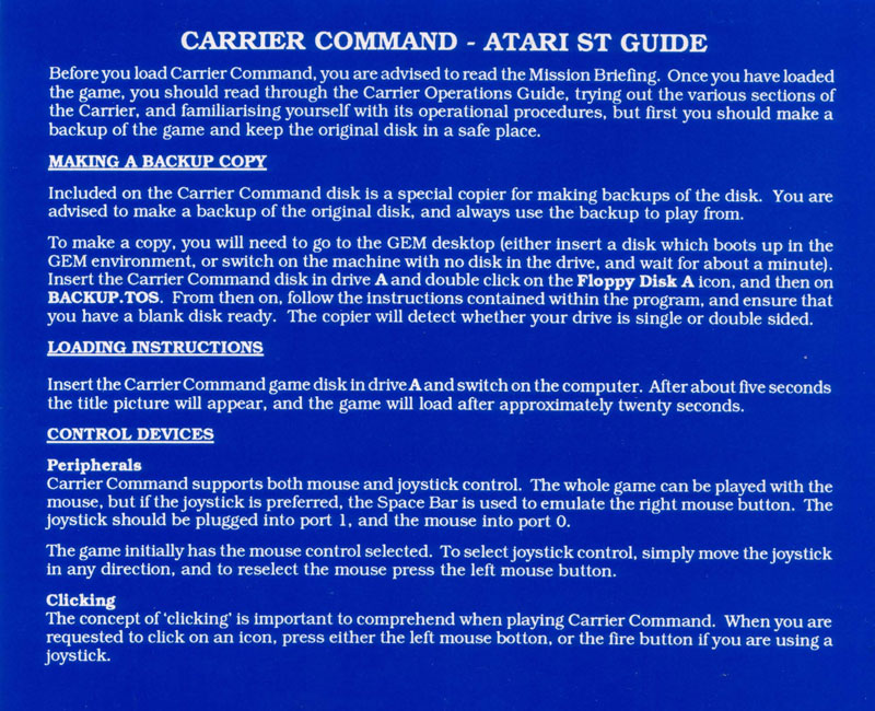 Instructions page 1