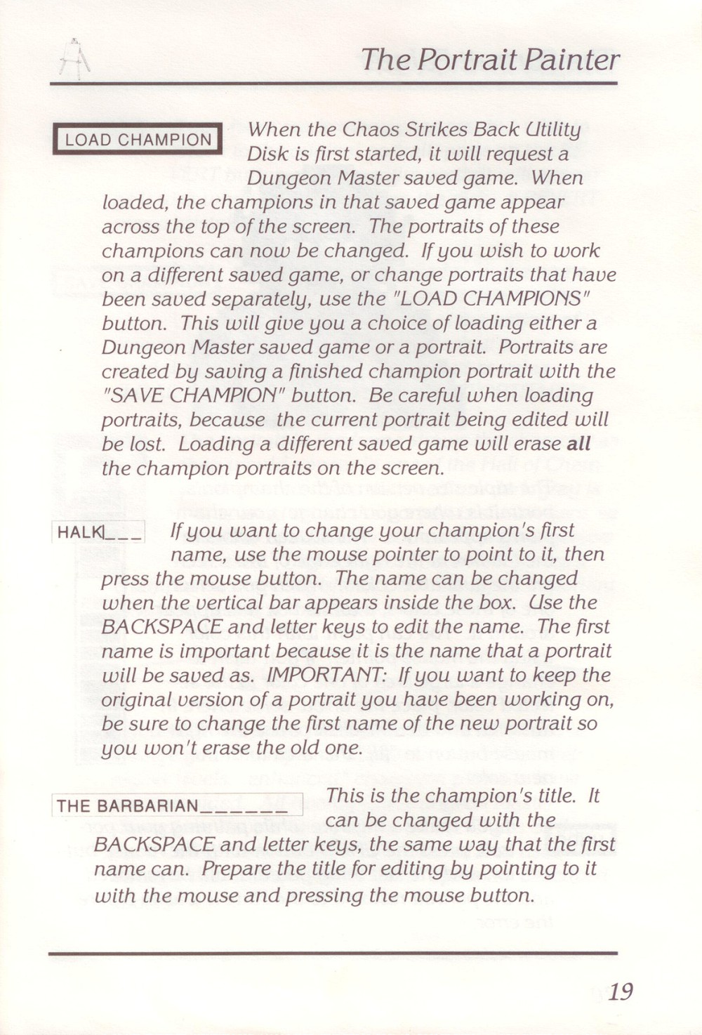 Instructions page 21
