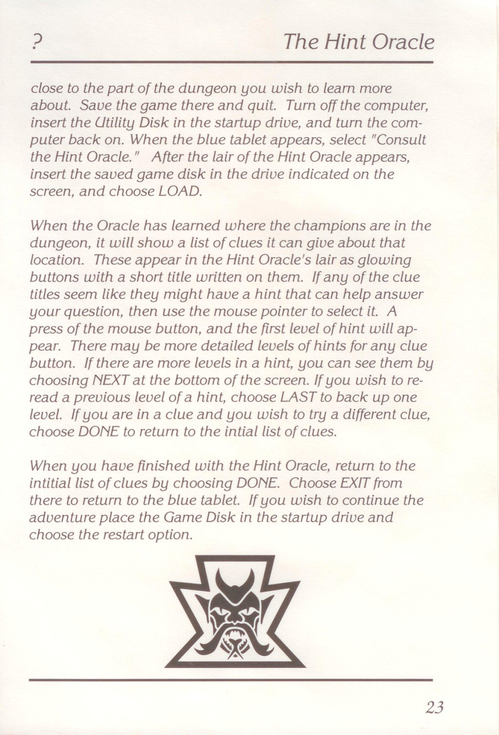 Instructions page 25