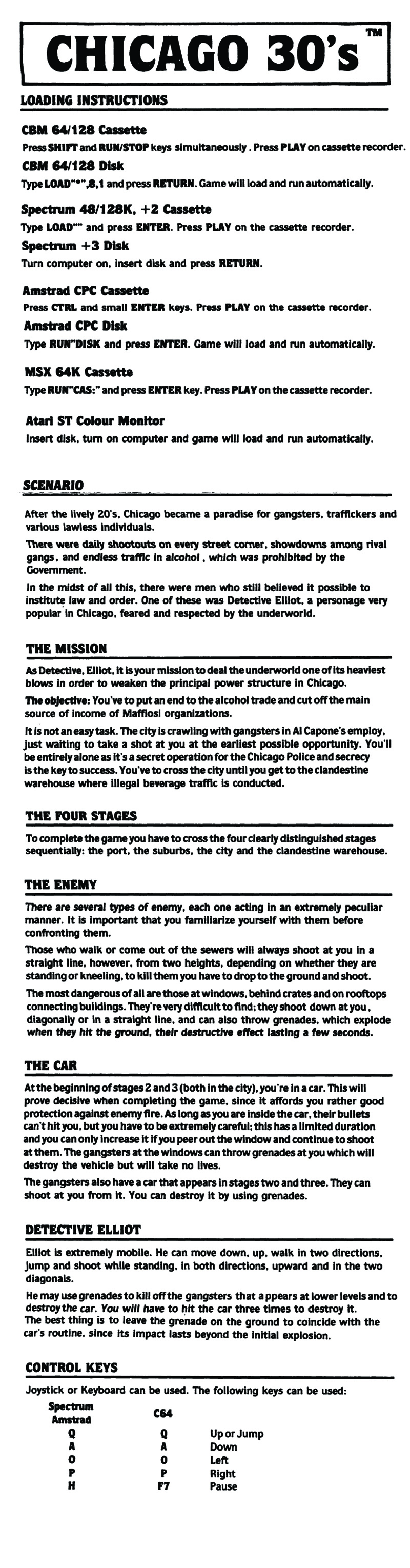 Instructions page 1