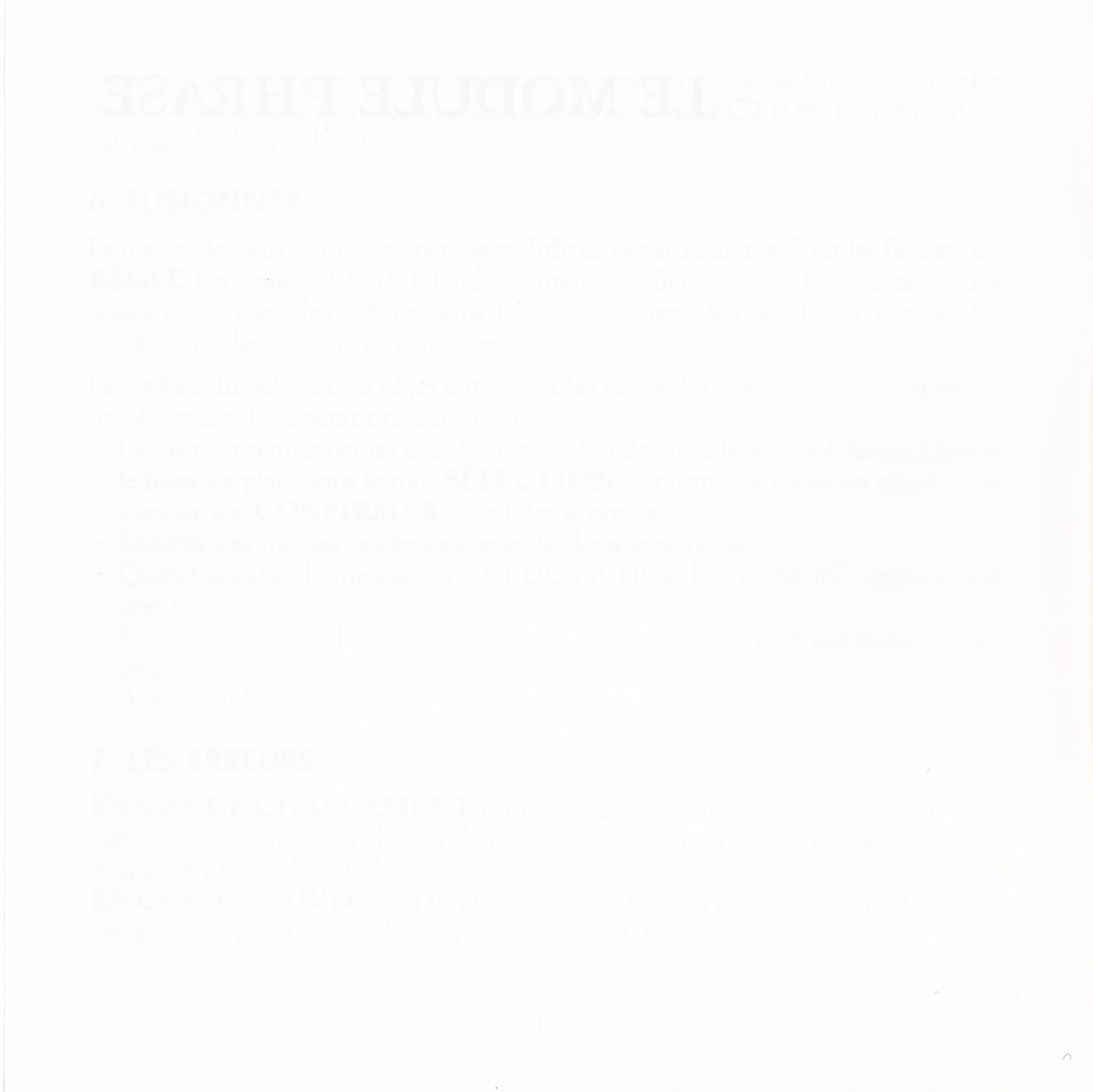 Instructions page 18