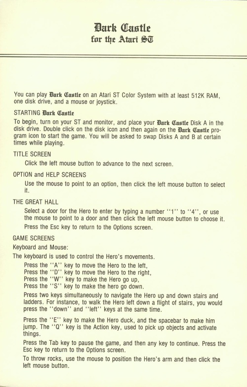 Instructions page 1