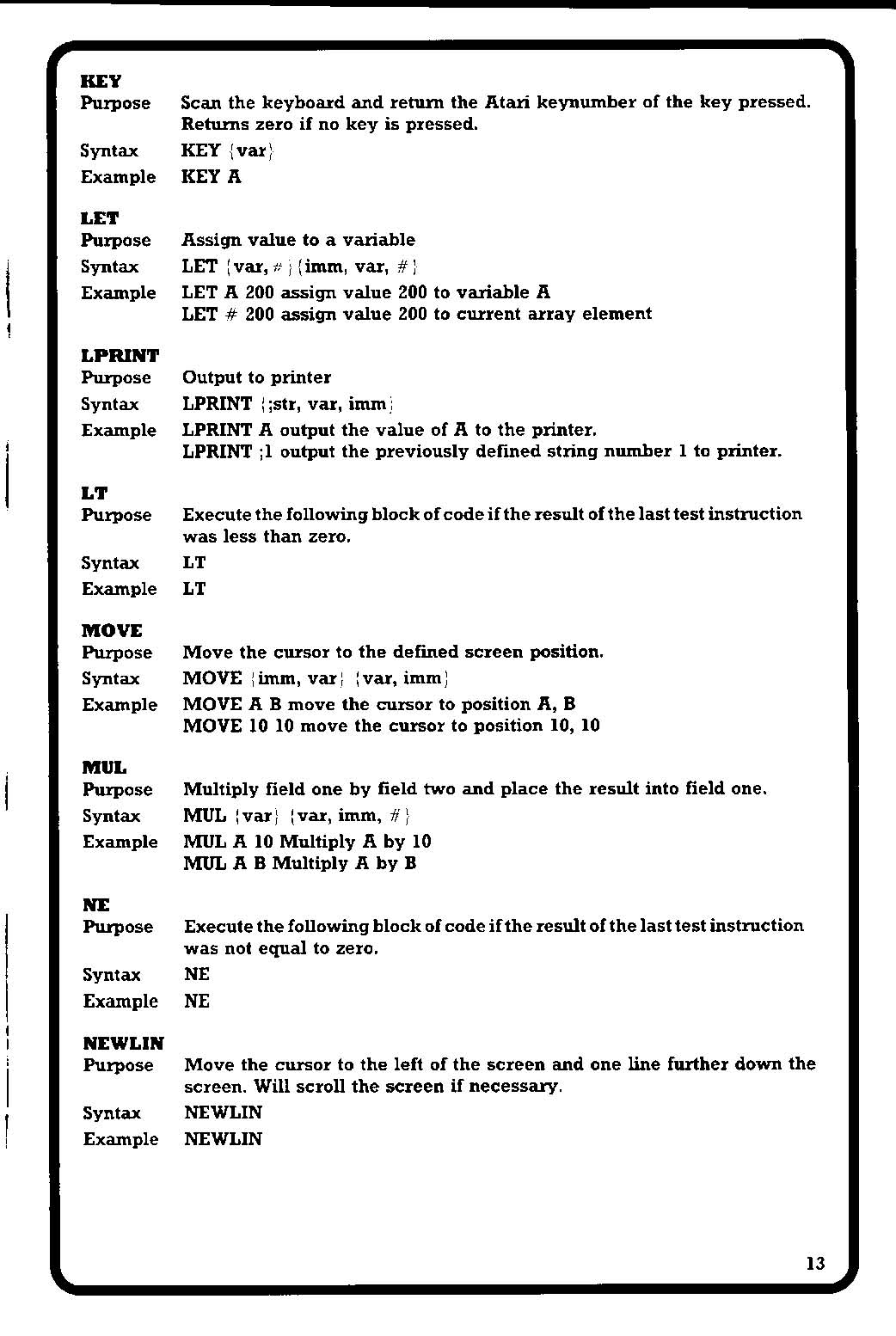 Instructions page 17