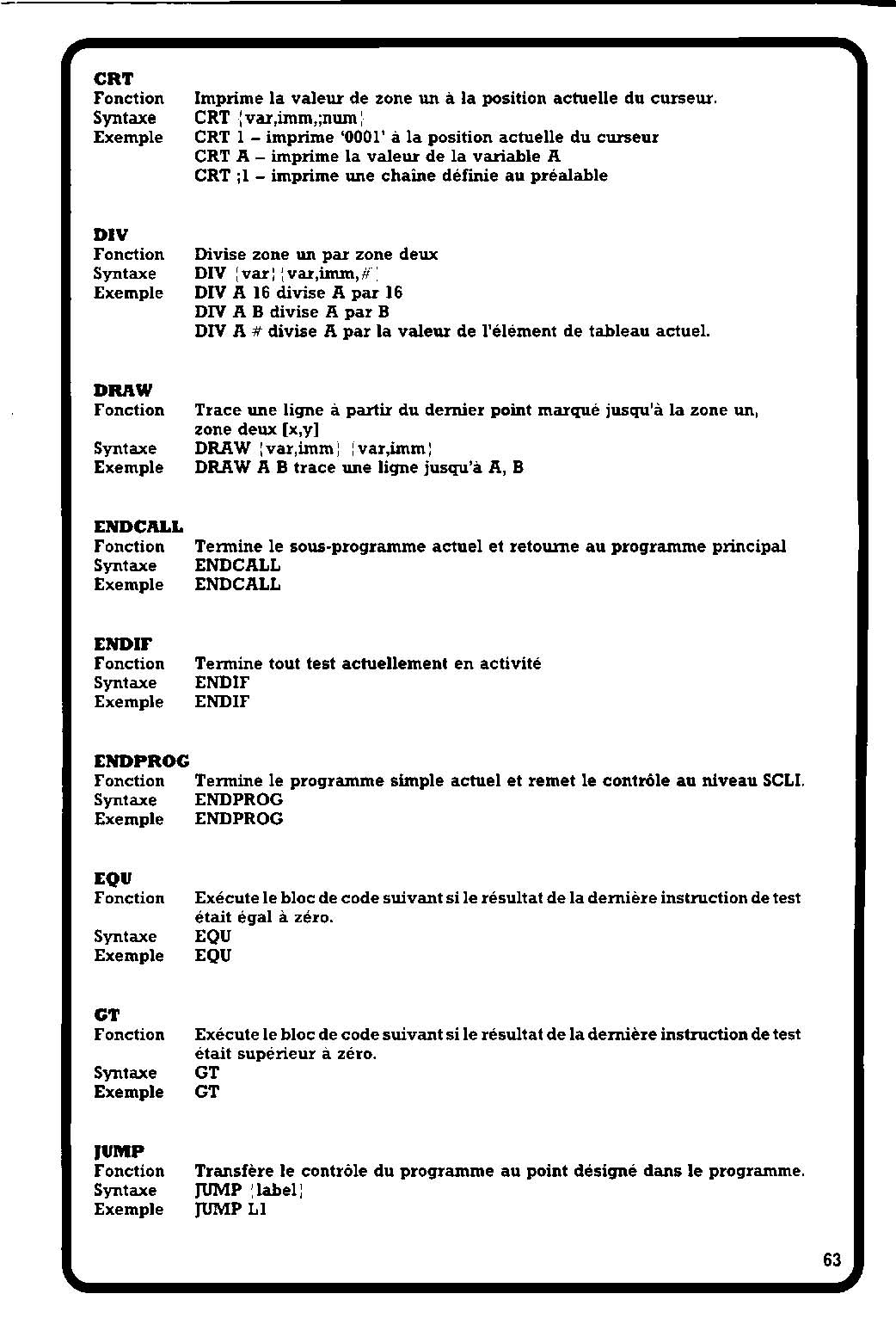 Instructions page 67