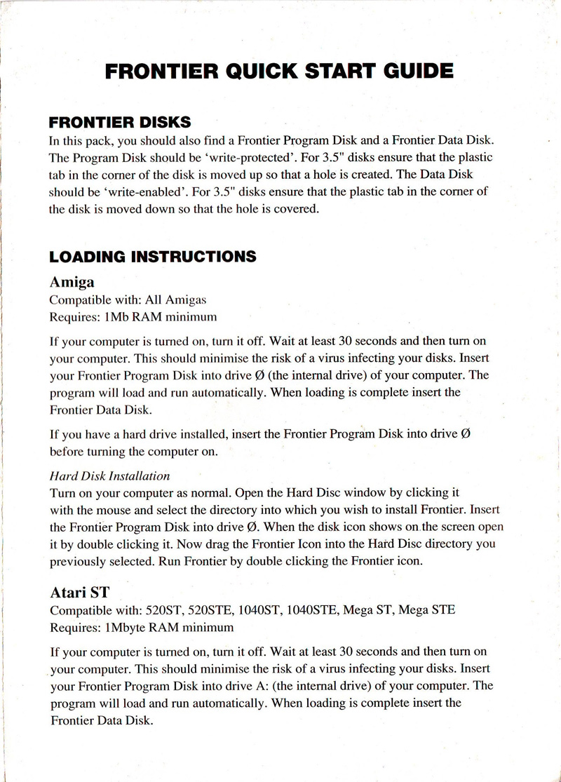Instructions page 1