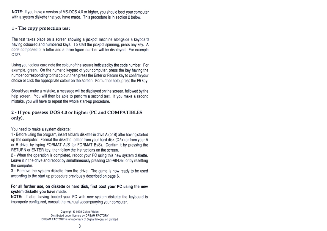 Instructions page 8