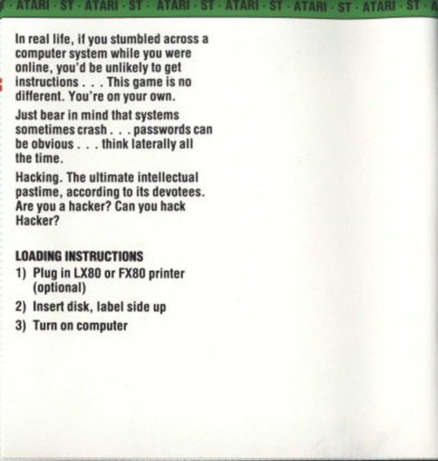 Instructions page 1