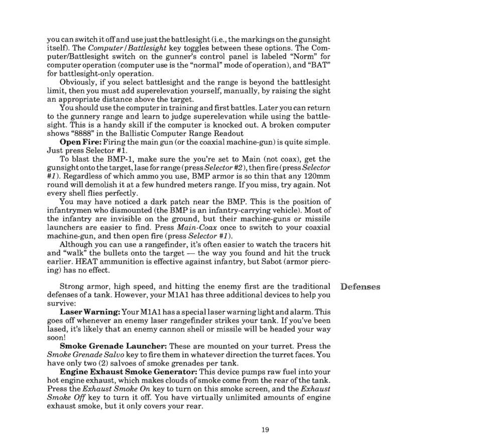 Instructions page 19
