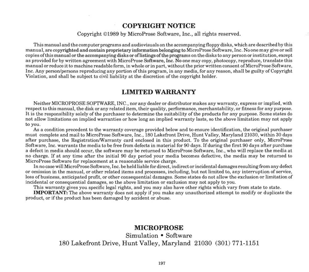 Instructions page 192