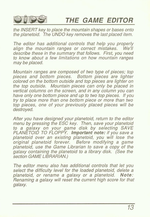 Instructions page 16