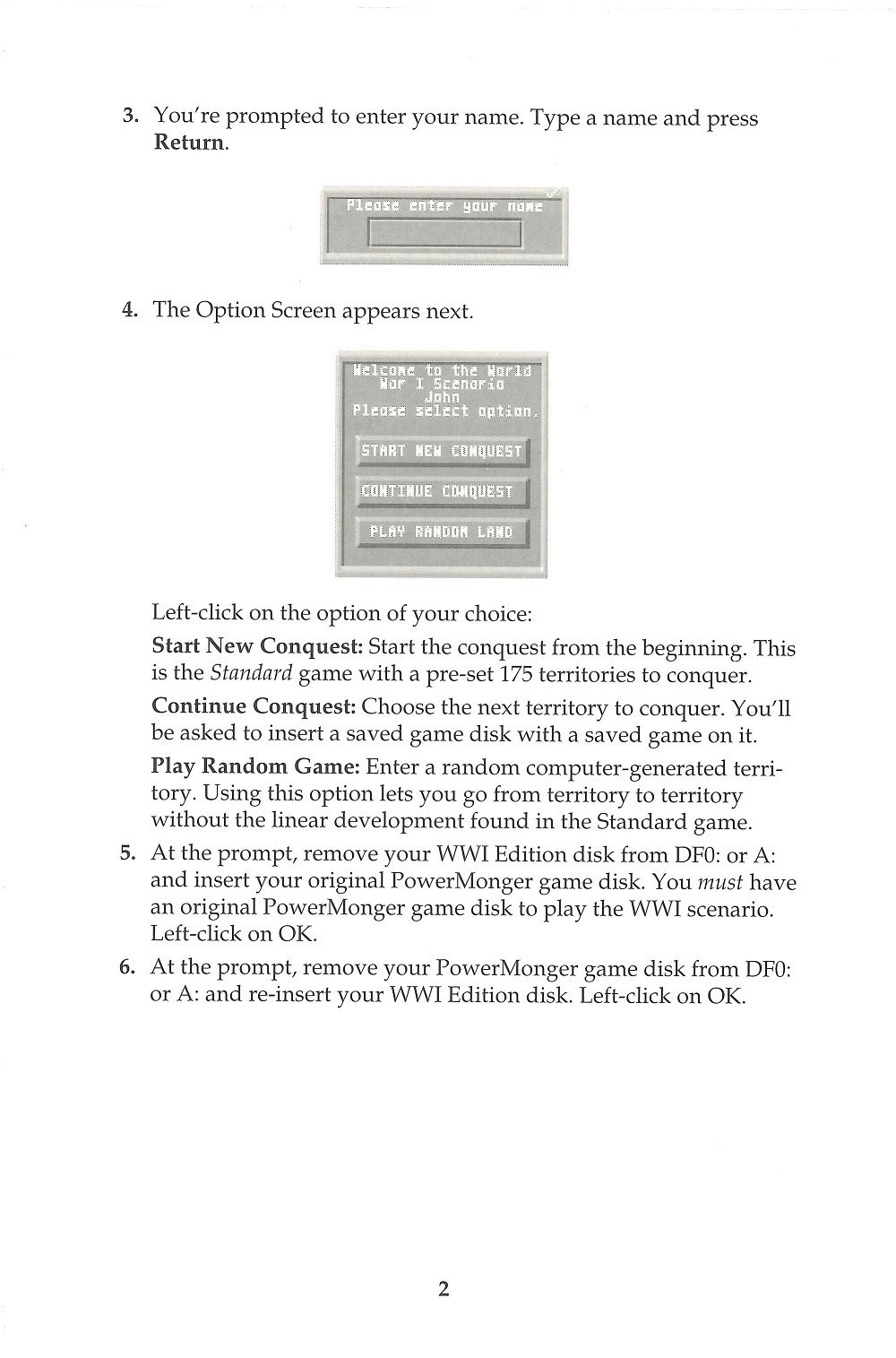 Instructions page 58