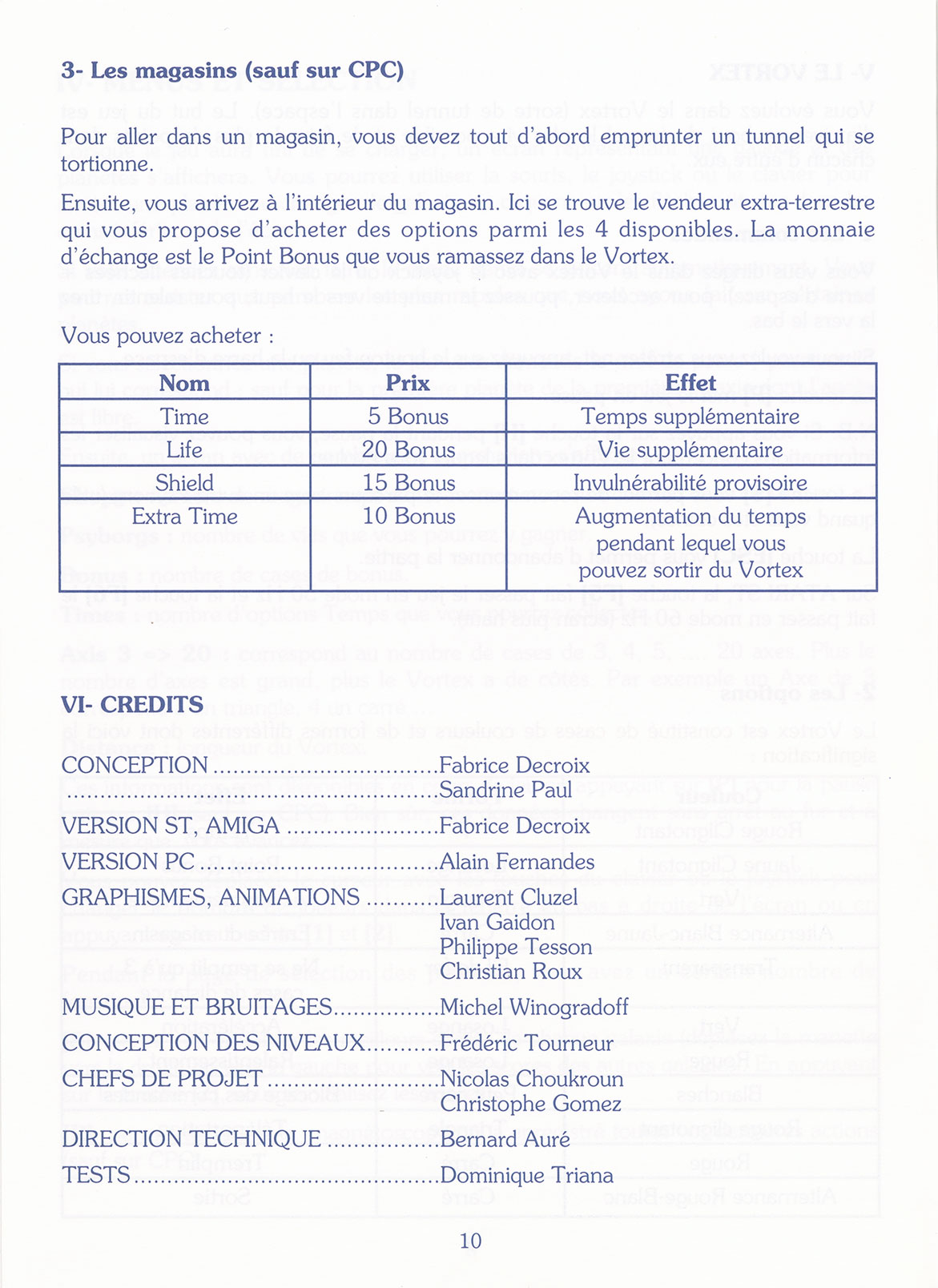 Instructions page 10