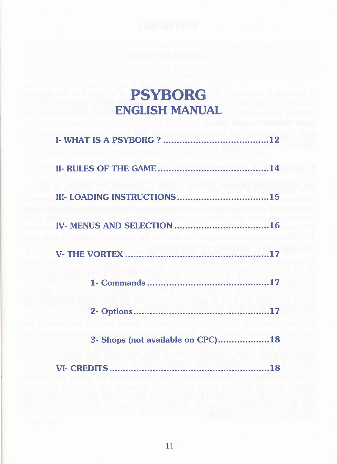 Instructions page 11