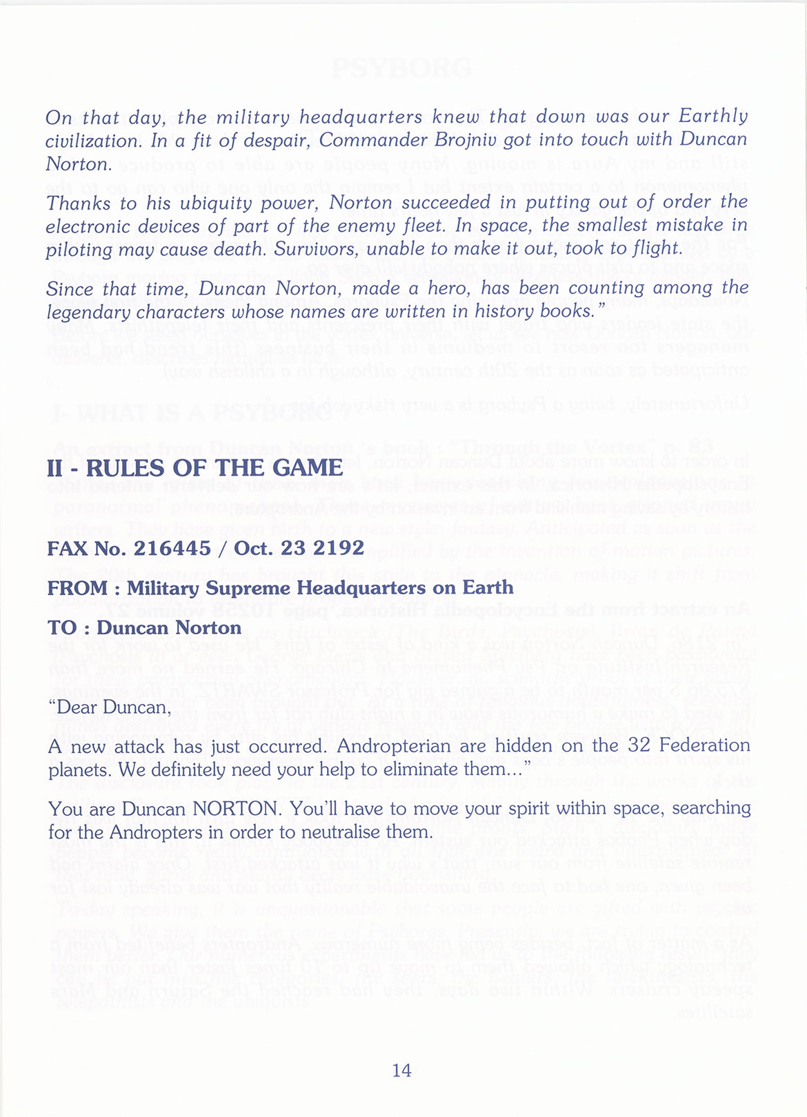 Instructions page 14