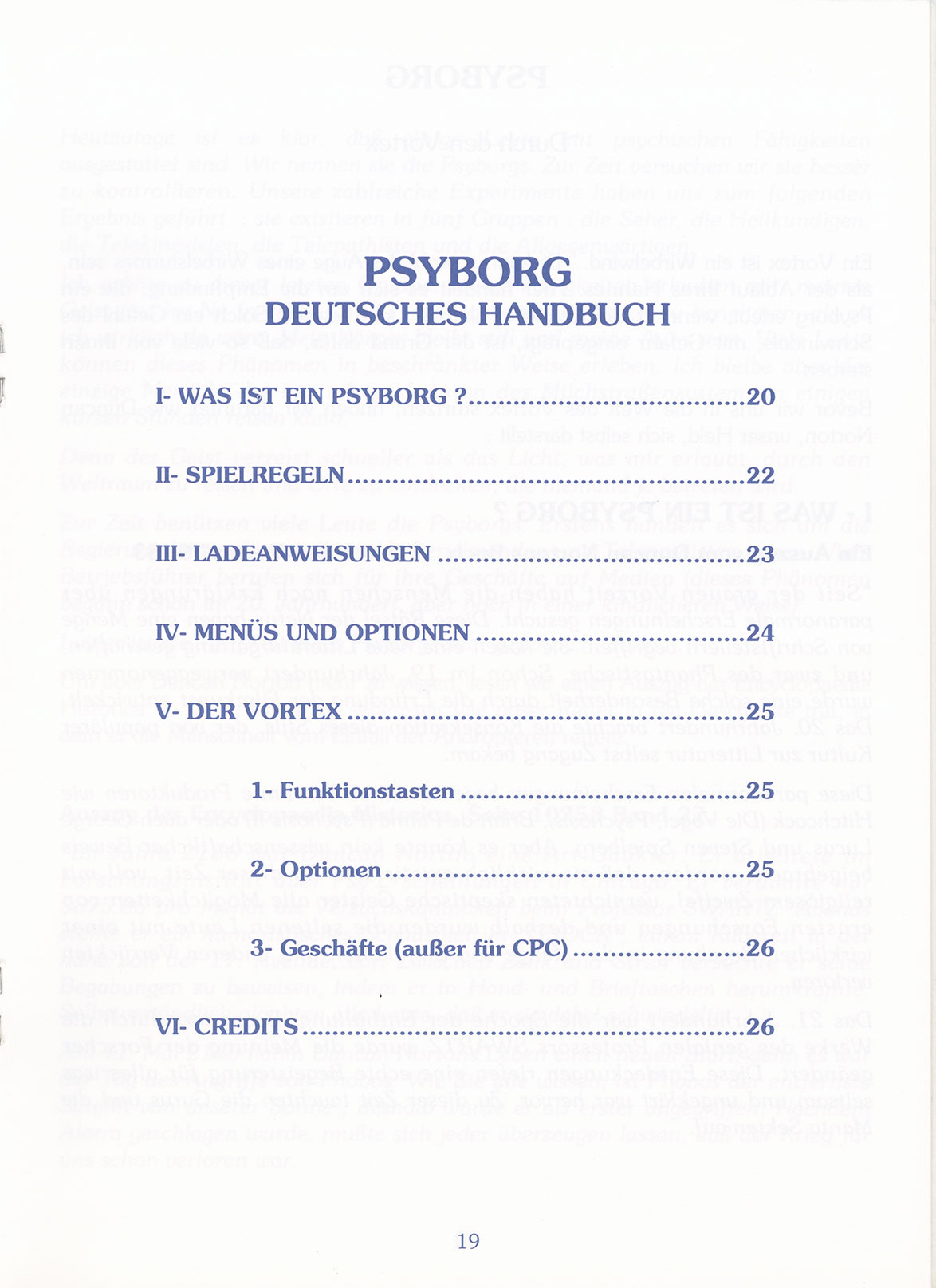 Instructions page 19