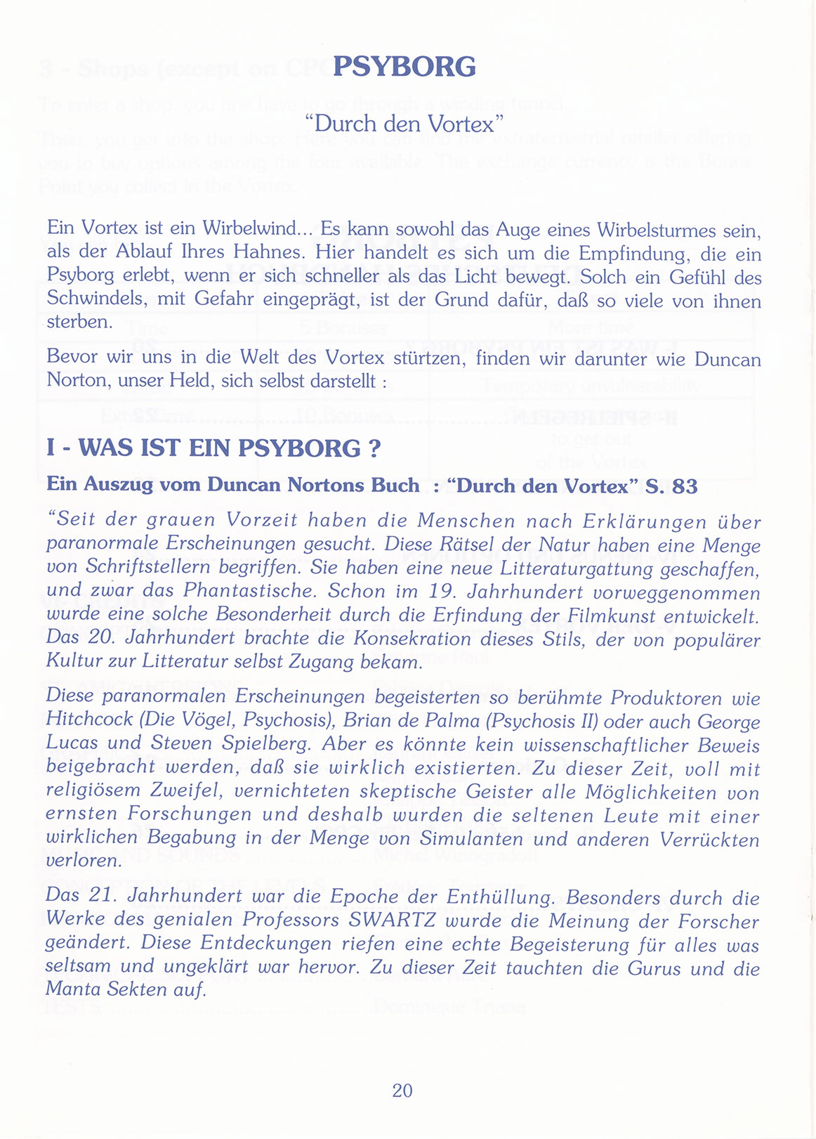 Instructions page 20