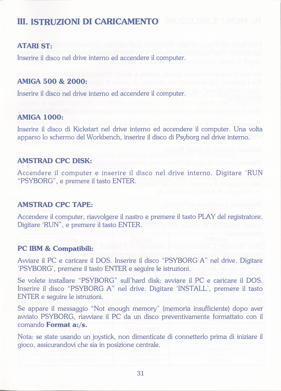 Instructions page 31