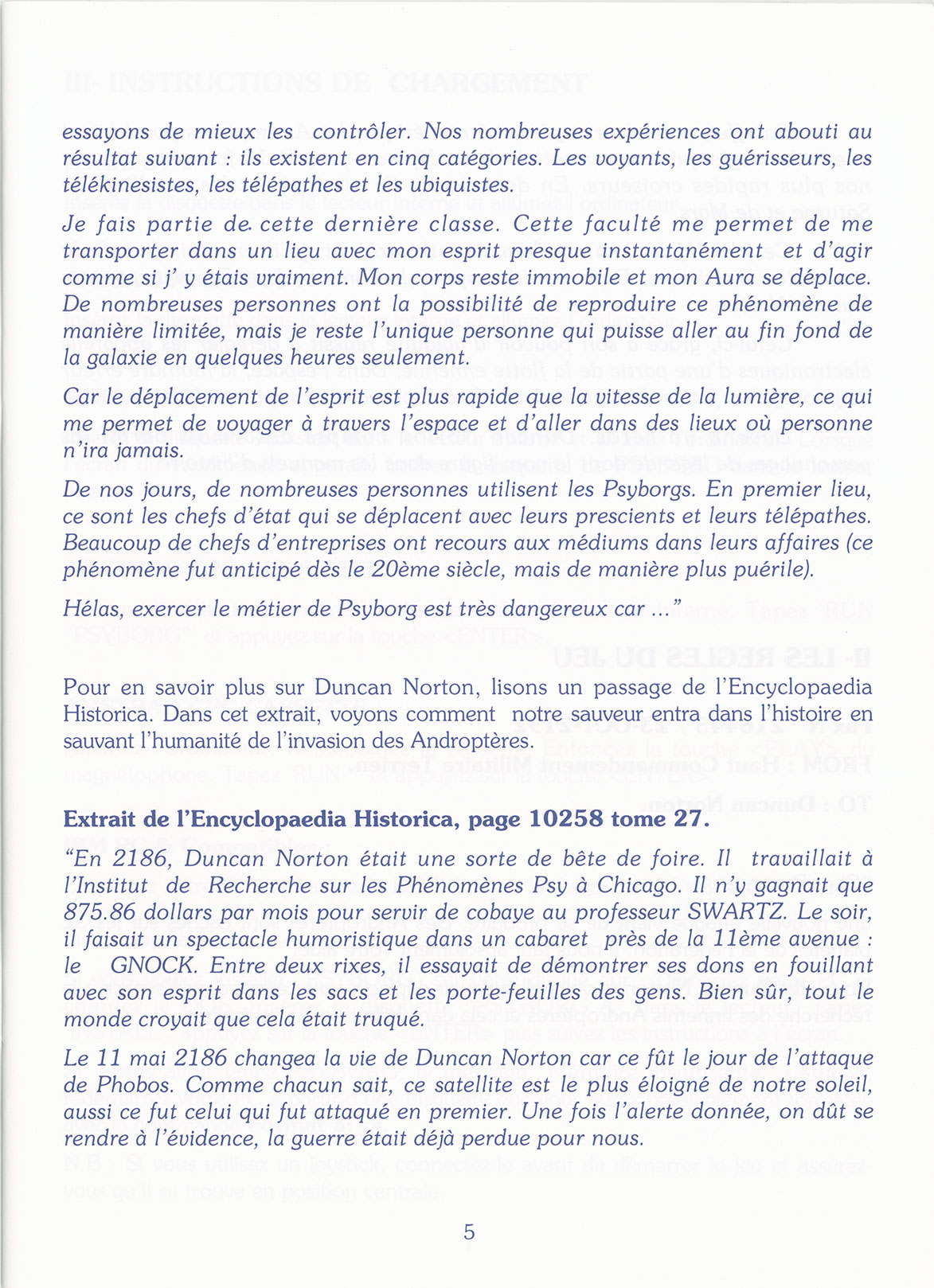 Instructions page 5