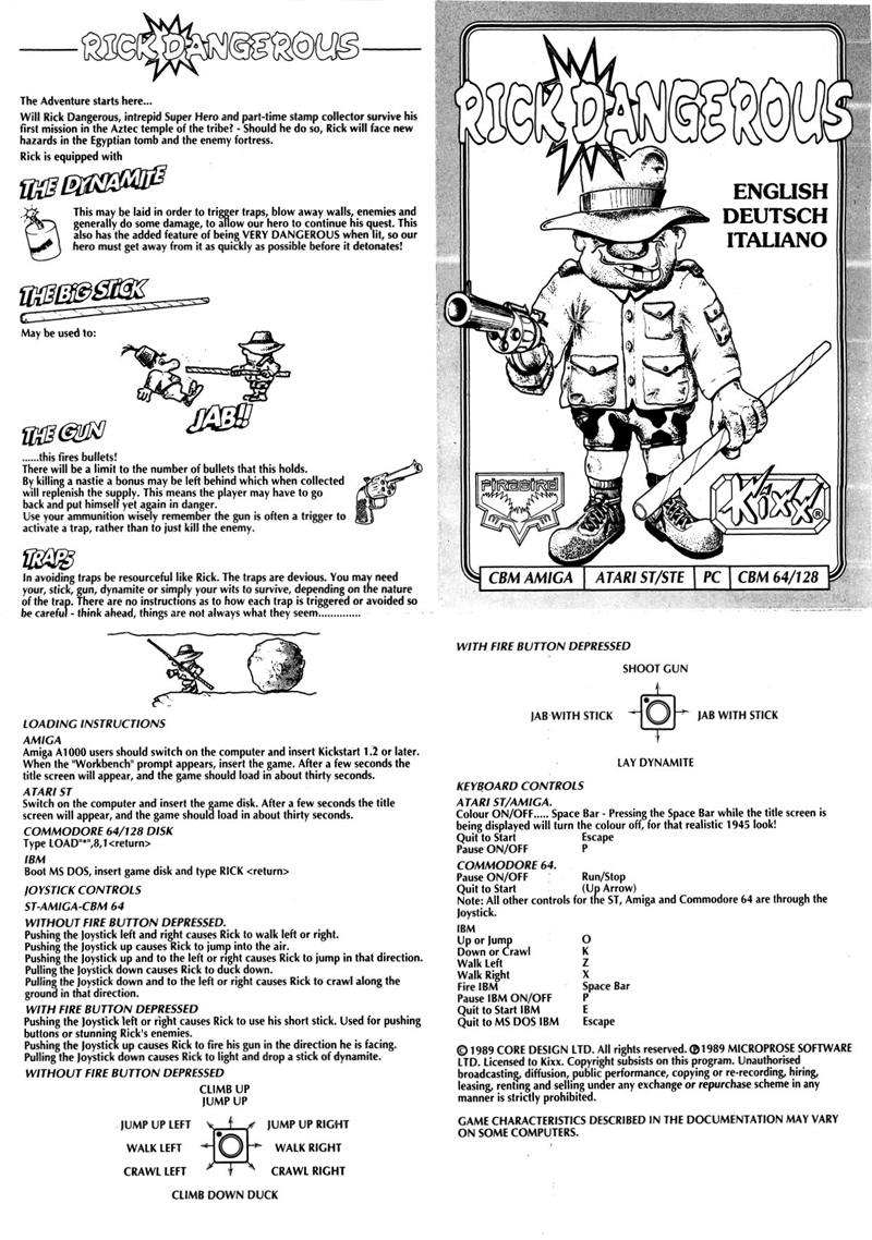 Instructions page 1