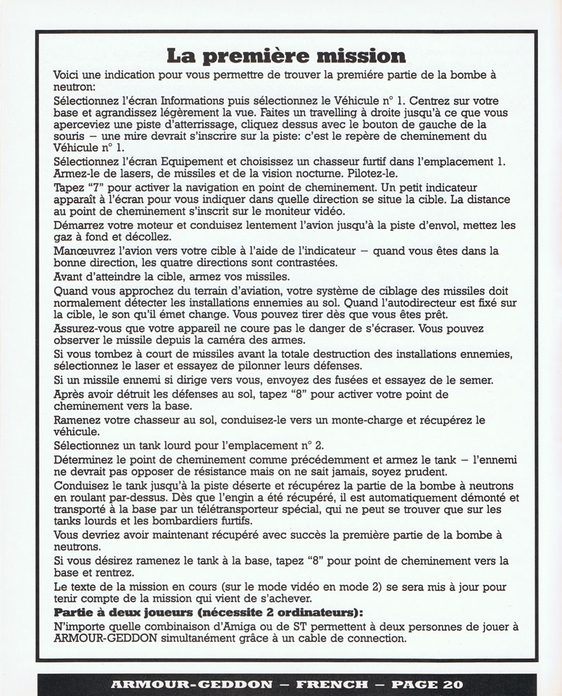 Instructions page 20