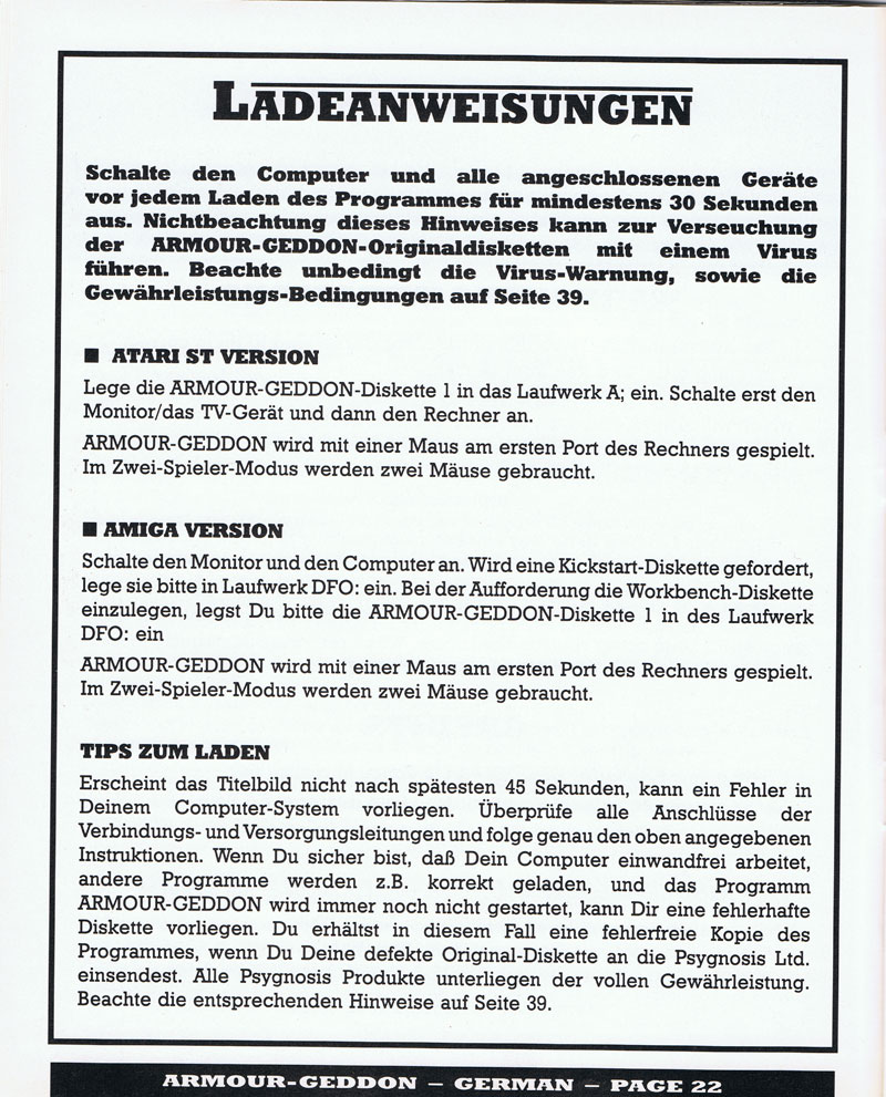 Instructions page 22